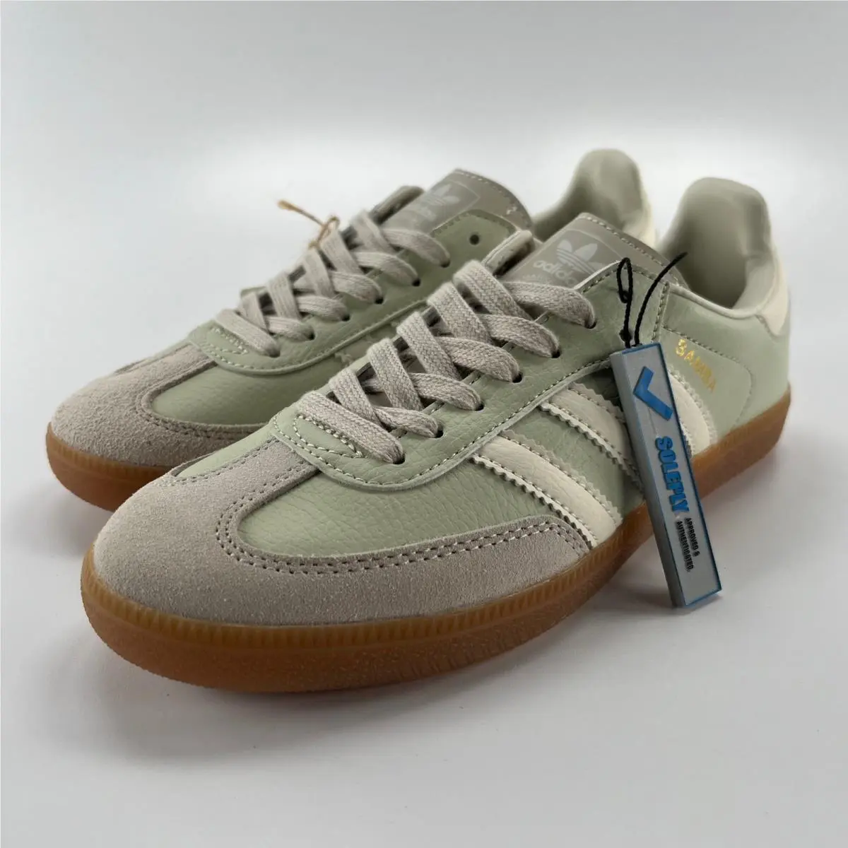 Adidas Samba OG Aluminum Gum Grey White IE7013 Womens Size 6.5 Sneaker Shoes
