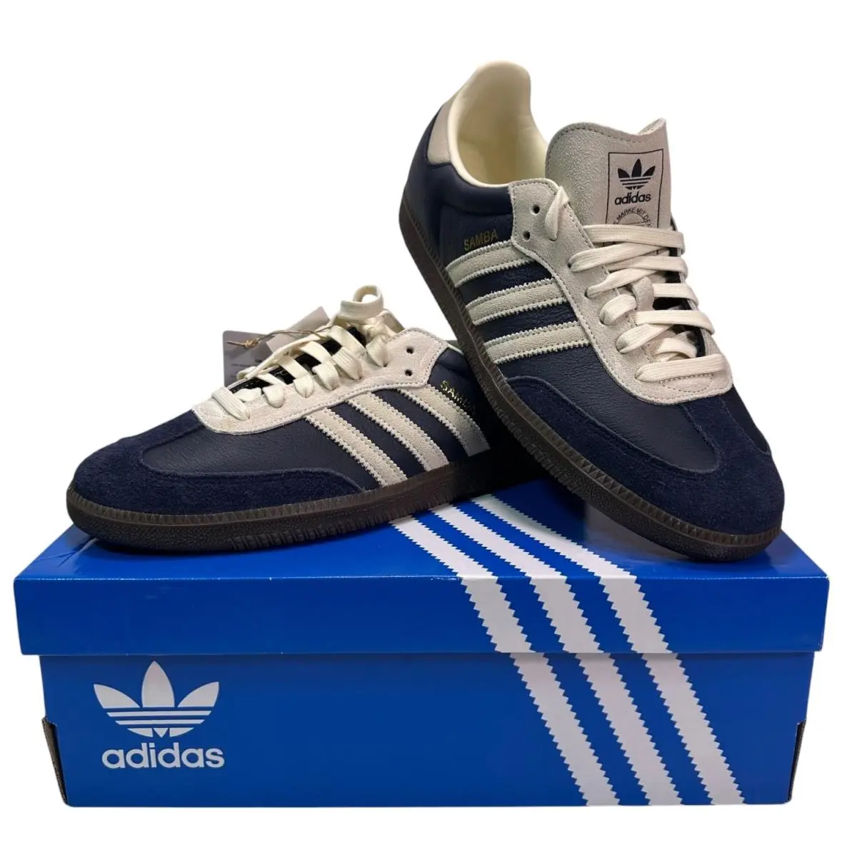 Adidas Samba OG Aurora Ink Cream White Gum JI3217 Mens 13 Sneakers