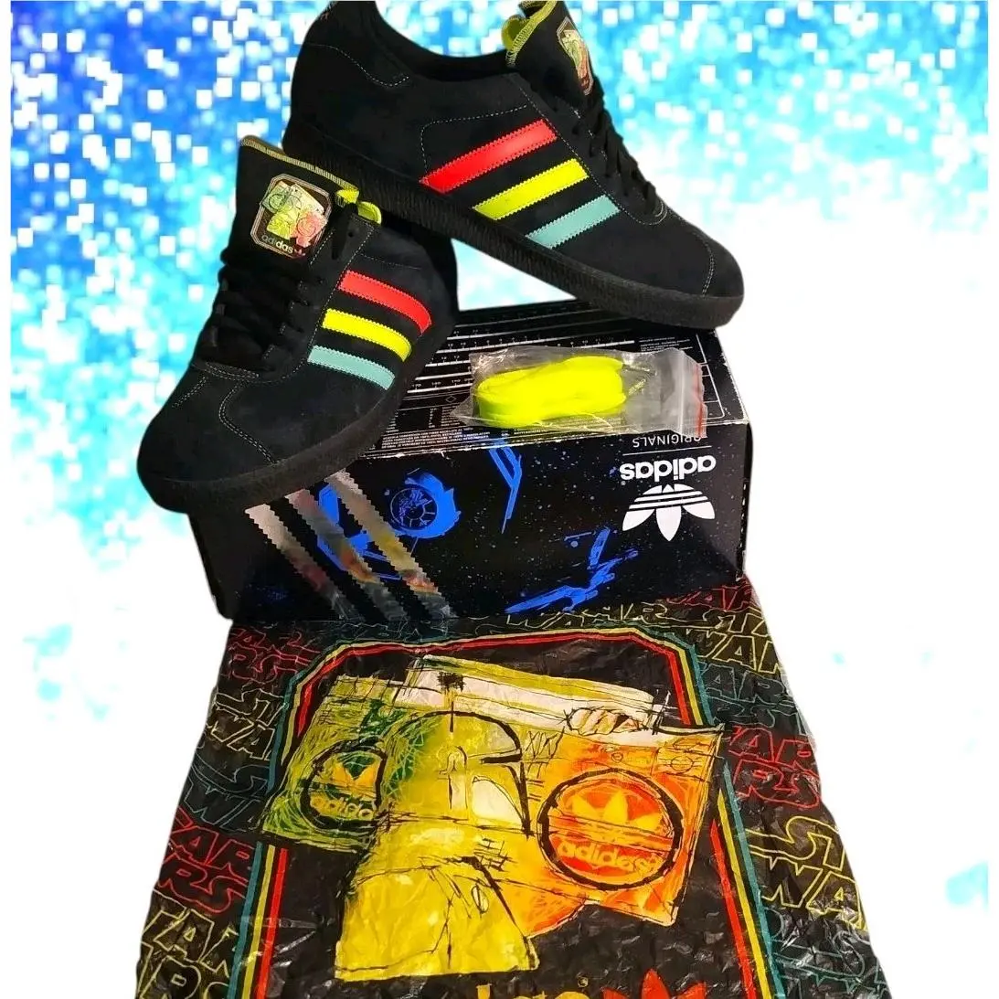 Deadstock 2010 Adidas Gazelle 2 SW Star Wars Bobafett G41614 Sneaker Men US 10.5