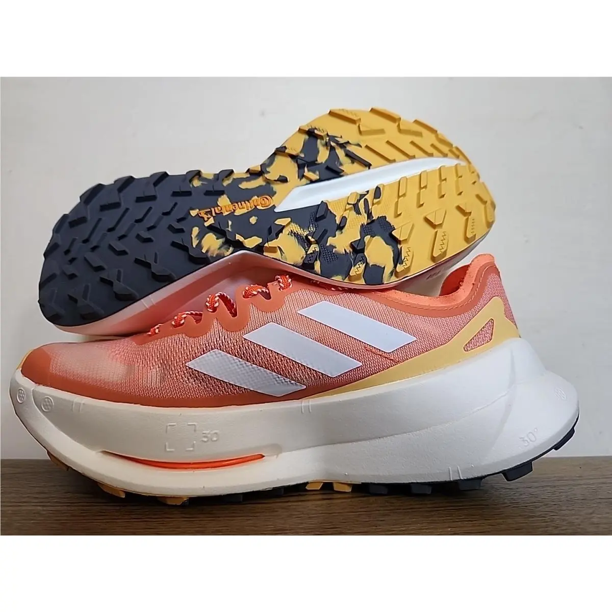 Adidas Terrex Agravic Speed Ultra Trail Running Shoes Women`s Size 9 Orange