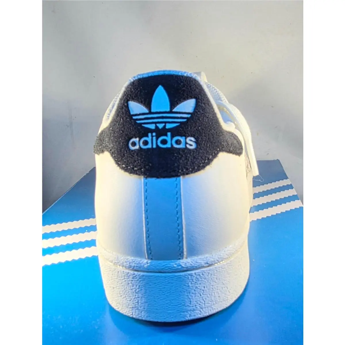 Size 10.5 - Adidas Superstar Off White Black Leopard W