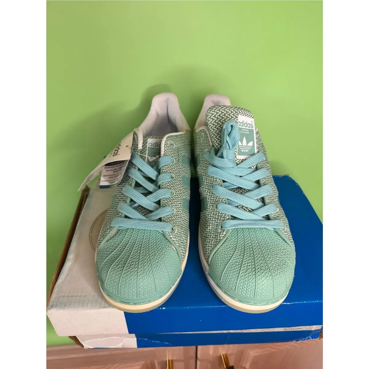 Adidas shoes - adidas Superstar - Superstar - mint green 0