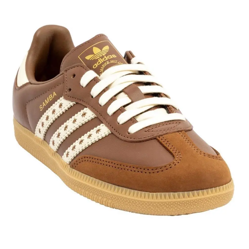 Adidas Samba OG JR8821 Women’s US 9.5 White Brown Gum Classic Sneakers