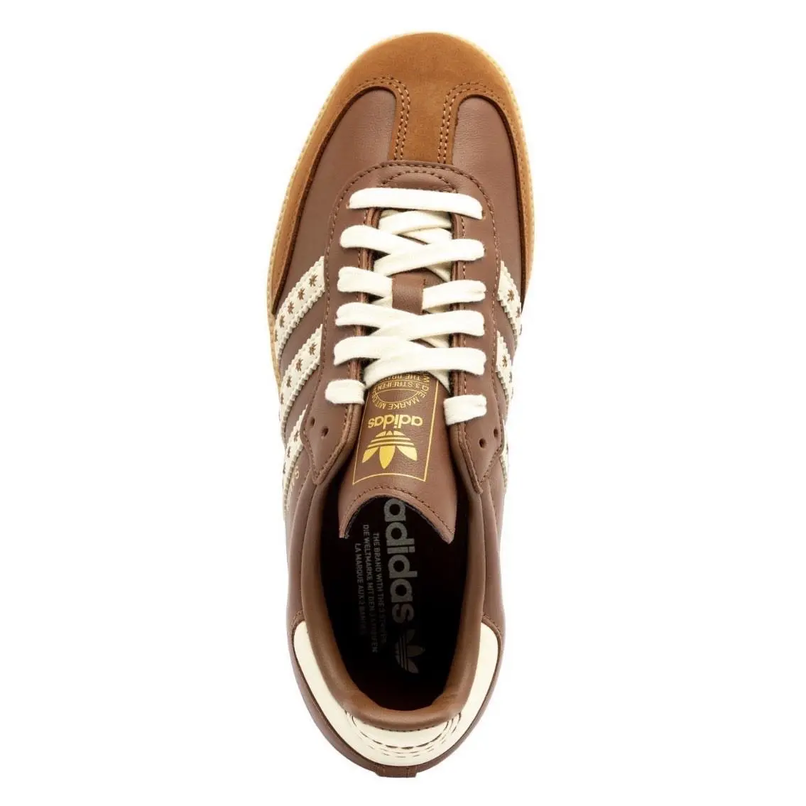 Adidas shoes - adidas Samba - Samba - JR8821 - White, Brown, Gum, Manufacturer: Cloud White/Preloved Brown/Cream White 2