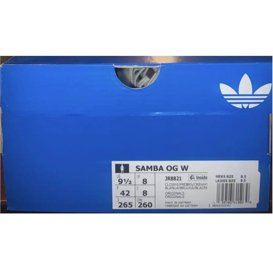 Adidas shoes - adidas Samba - Samba - JR8821 - White, Brown, Gum, Manufacturer: Cloud White/Preloved Brown/Cream White 11