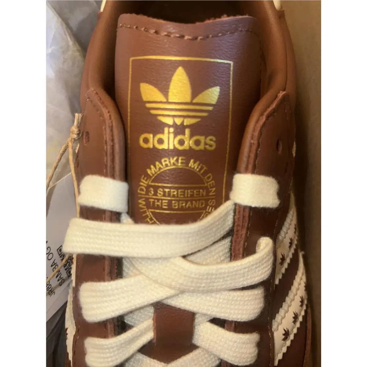 Adidas shoes - adidas Samba - Samba - JR8821 - White, Brown, Gum, Manufacturer: Cloud White/Preloved Brown/Cream White 7