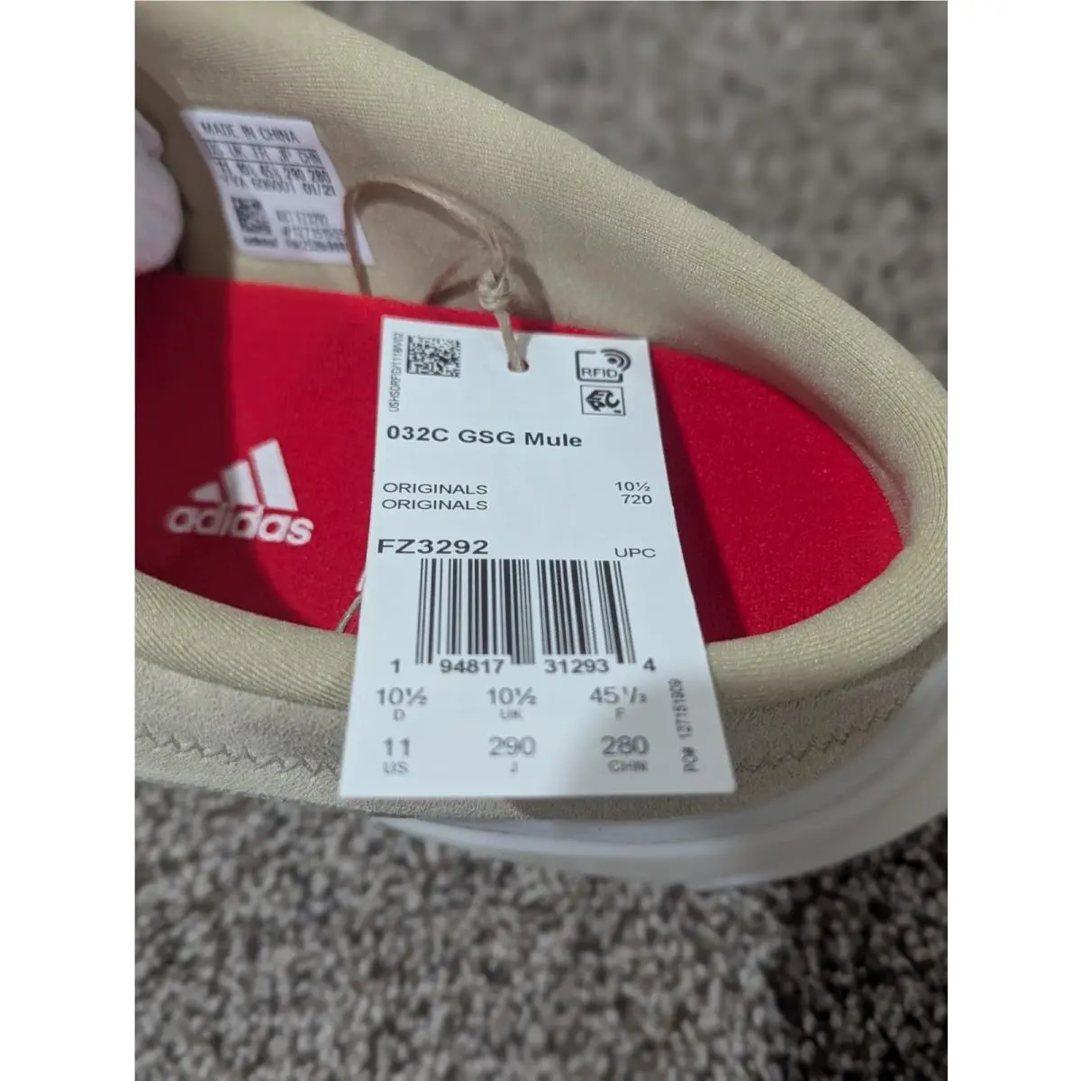 Adidas shoes - Adidas	032C GSG Mule Savann - GSG Mule Savann - Beige 4