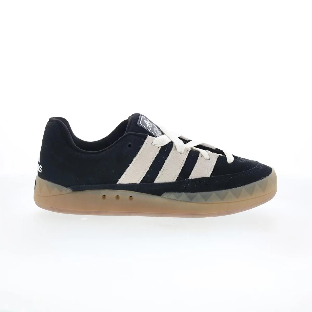 Adidas Adimatic IE2224 Mens Black Suede Lace Up Lifestyle Sneakers Shoes 10.5