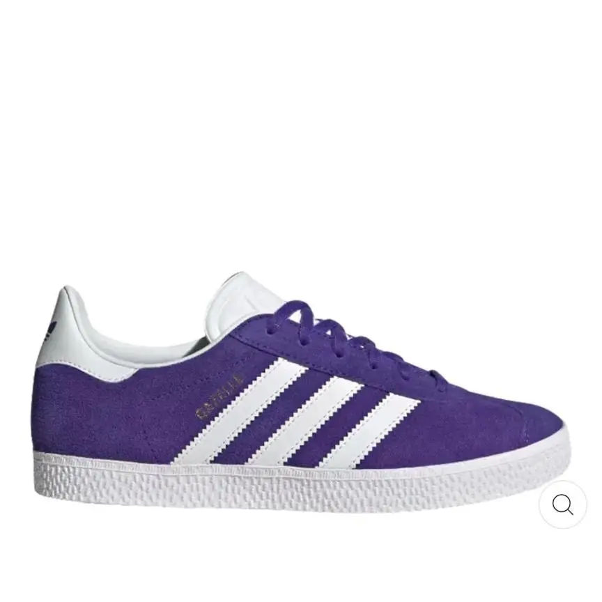 Boys 7 FR 40 Women`s 8 Adidas Gazelle Energy Ink Purple Low Top Shoes IE5597