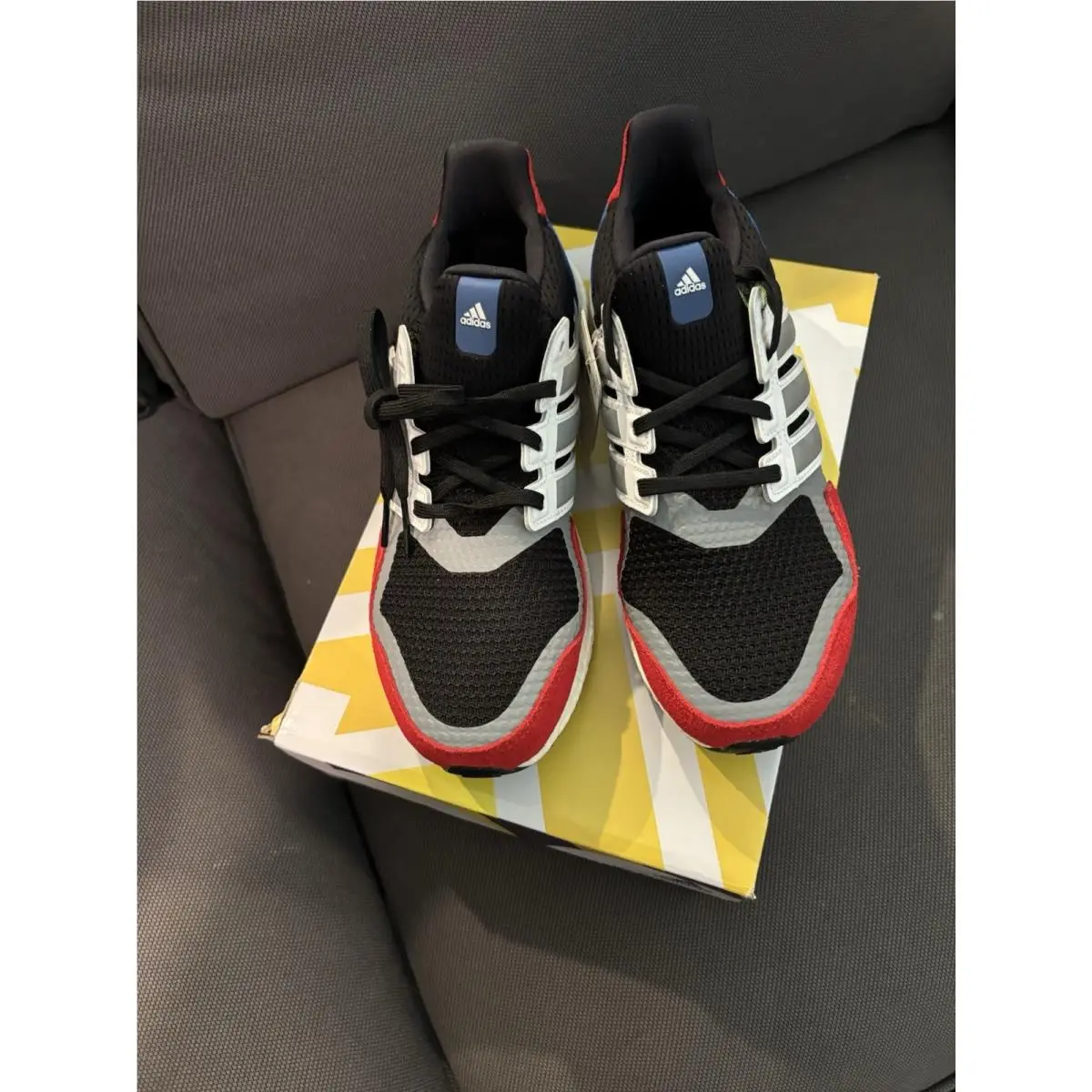 Adidas Ultraboost 1.0 S L EF1360 Men’s 8.5 Black Red Blue Boost