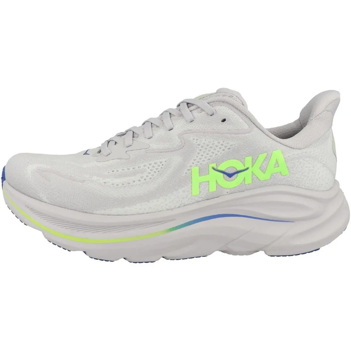 Hoka shoes - Ash Grey / Neon Green 8