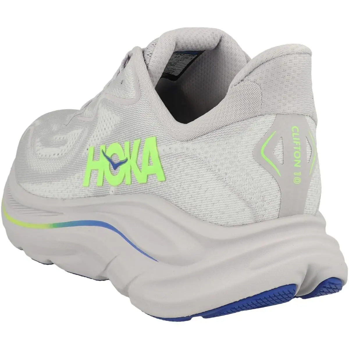 Hoka shoes - Ash Grey / Neon Green 9