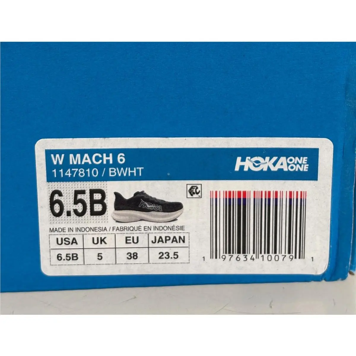 Hoka shoes - Hoka One One Mach 6 - 1147810-BWHT - Black 2
