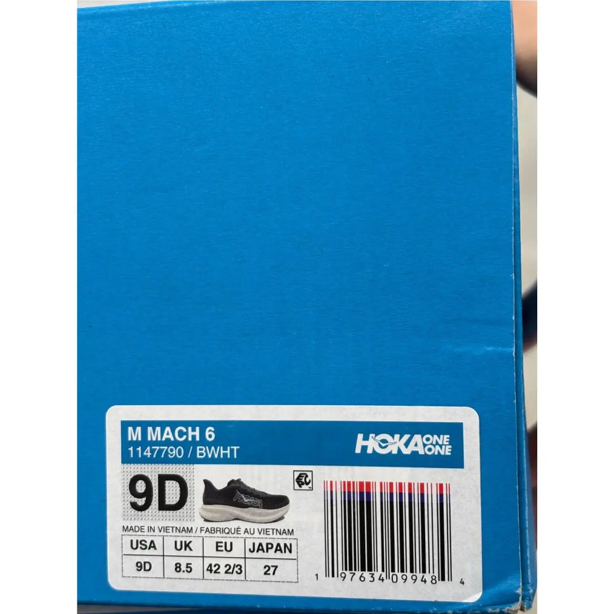 Hoka shoes - Hoka One One Mach 6 - 1147810-BWHT - Black 3