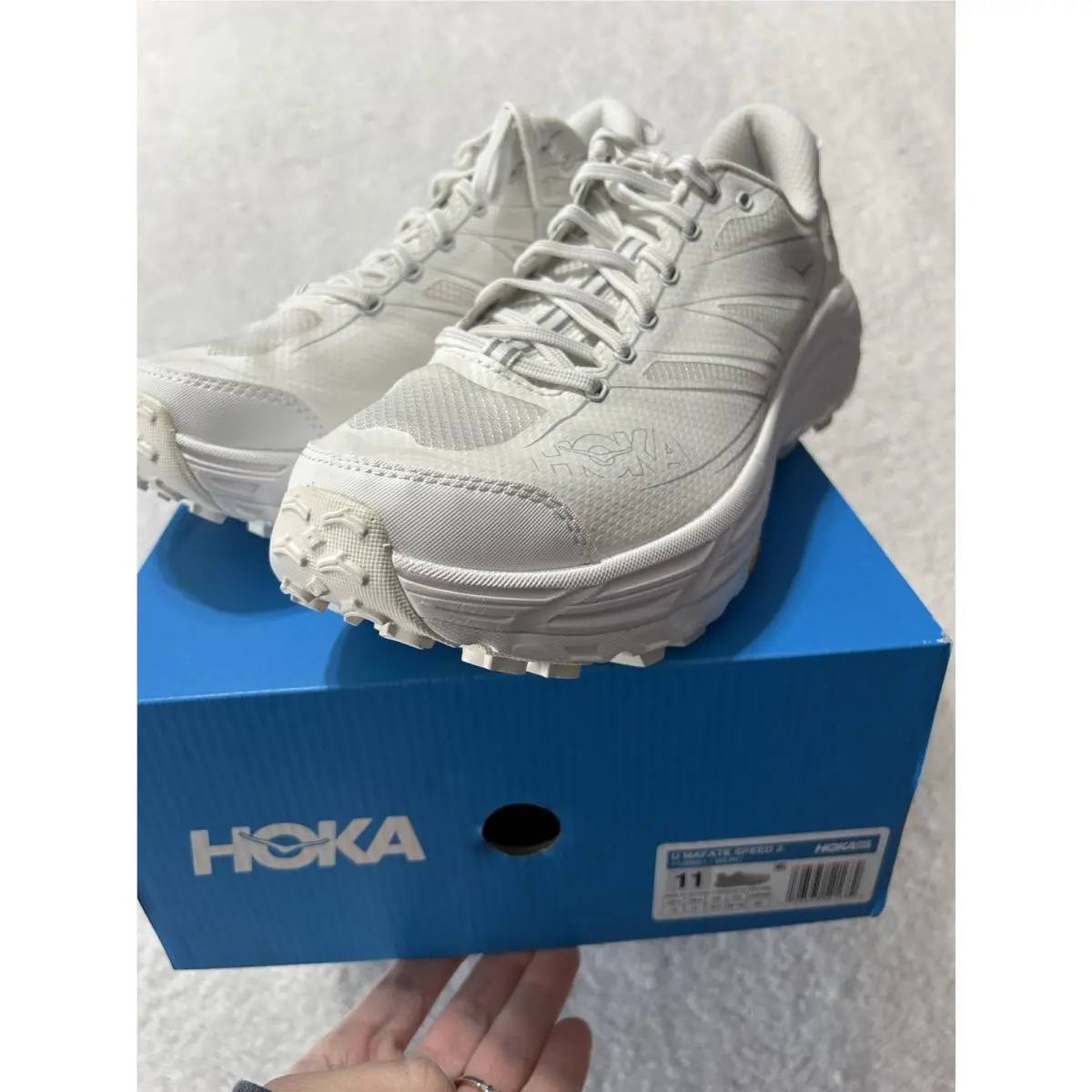 Hoka shoes - Hoka One One Mafate 2 - White 0