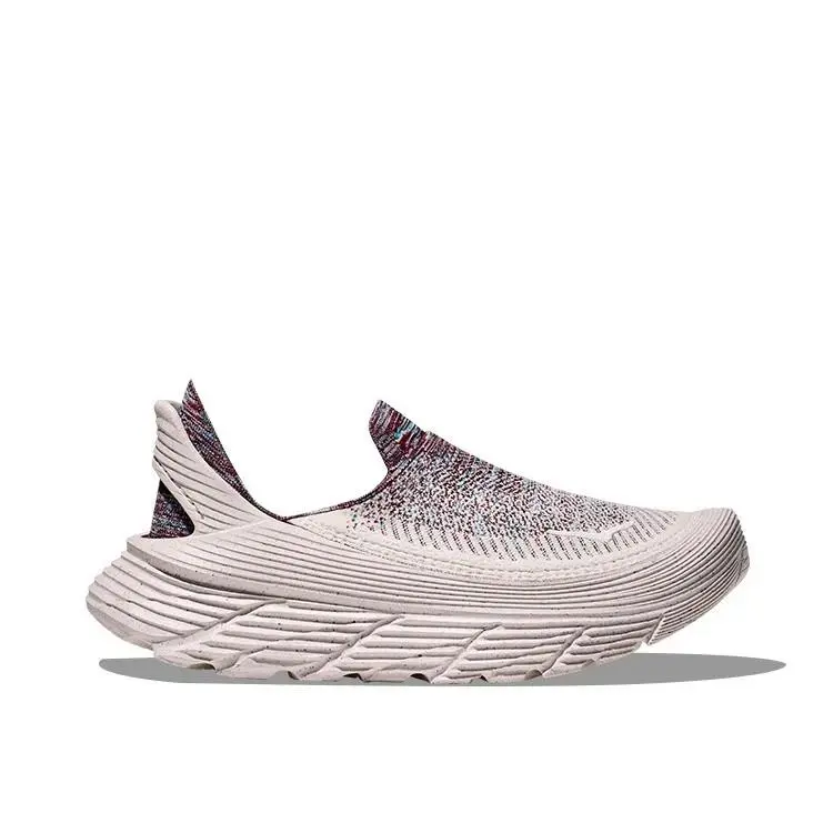 Hoka One One Restore TC Mens Sz 12 Vibrant Bloom Alabaster Red Slip-on Shoes