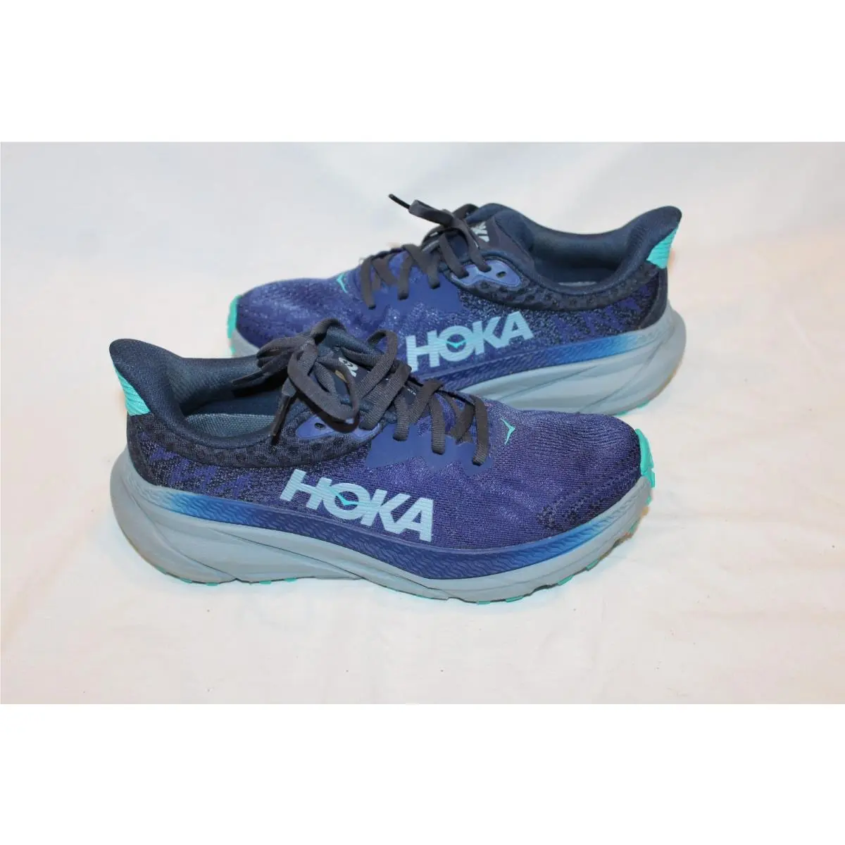 Hoka One Women`s Challenger Atr 7 Trail Running Hiking Shoes Blue 6.5