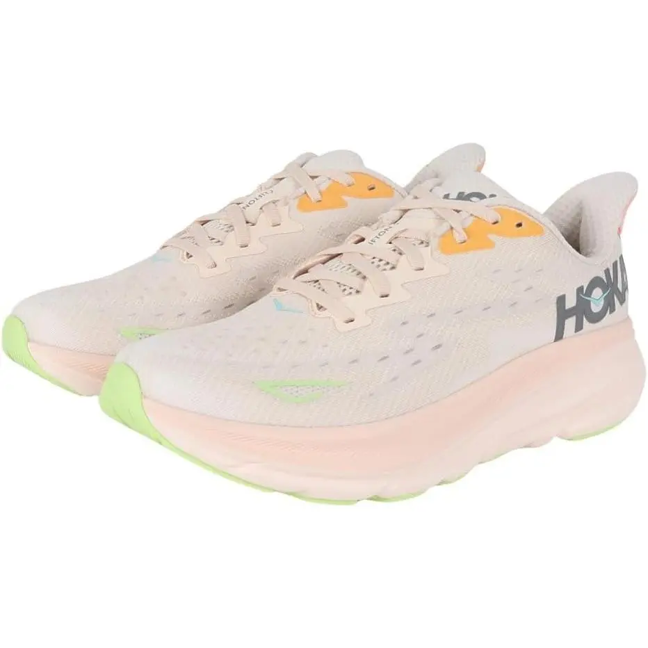 Hoka. Clifton 9 Women’s Running Shoes Vanilla Astral Size 6.5 Medium - Vanilla / Astral