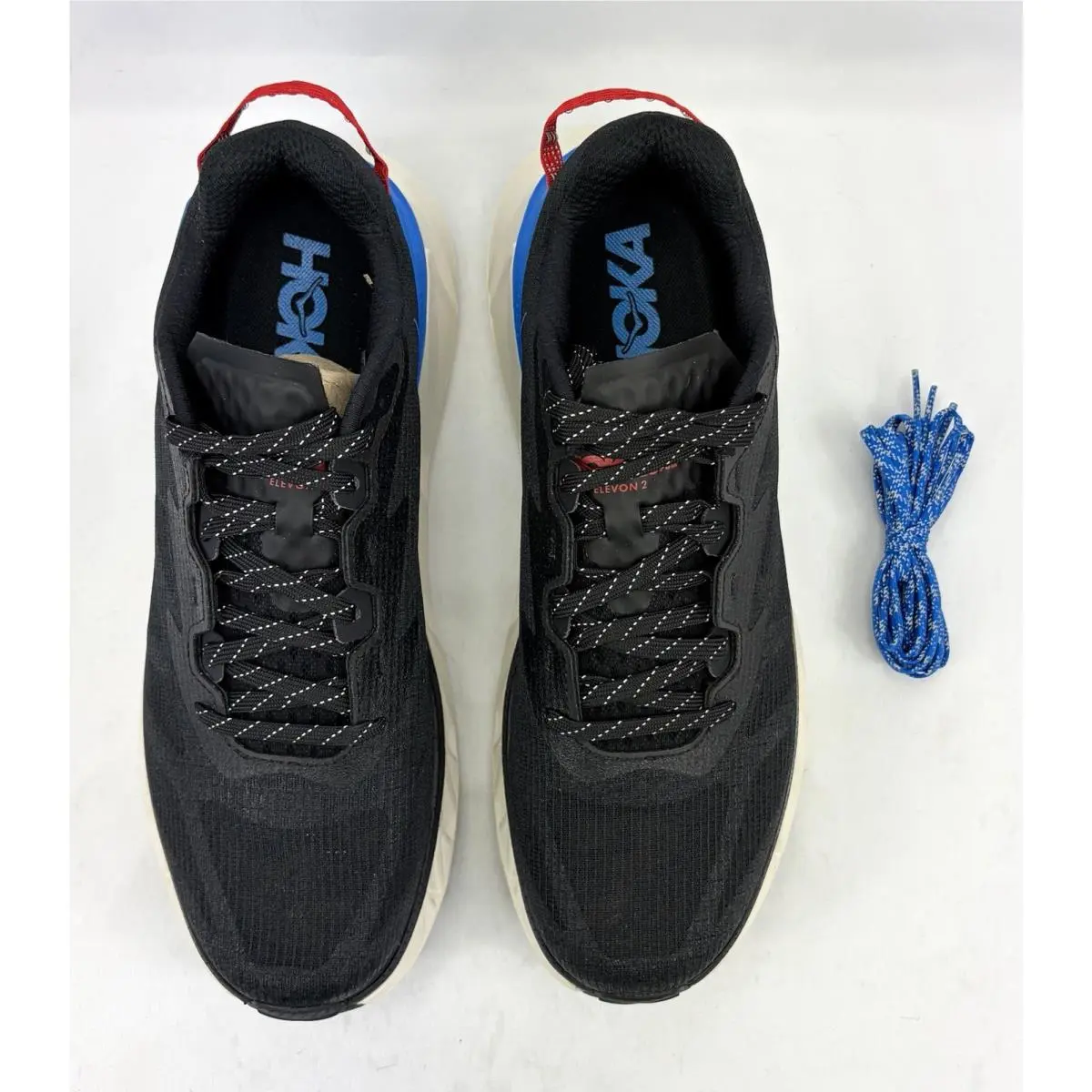Hoka shoes - Hoka One One U Elevon 2 TS - 1165230 BTRC - Black/Electric Cobalt (UPC: 198605178887) 8