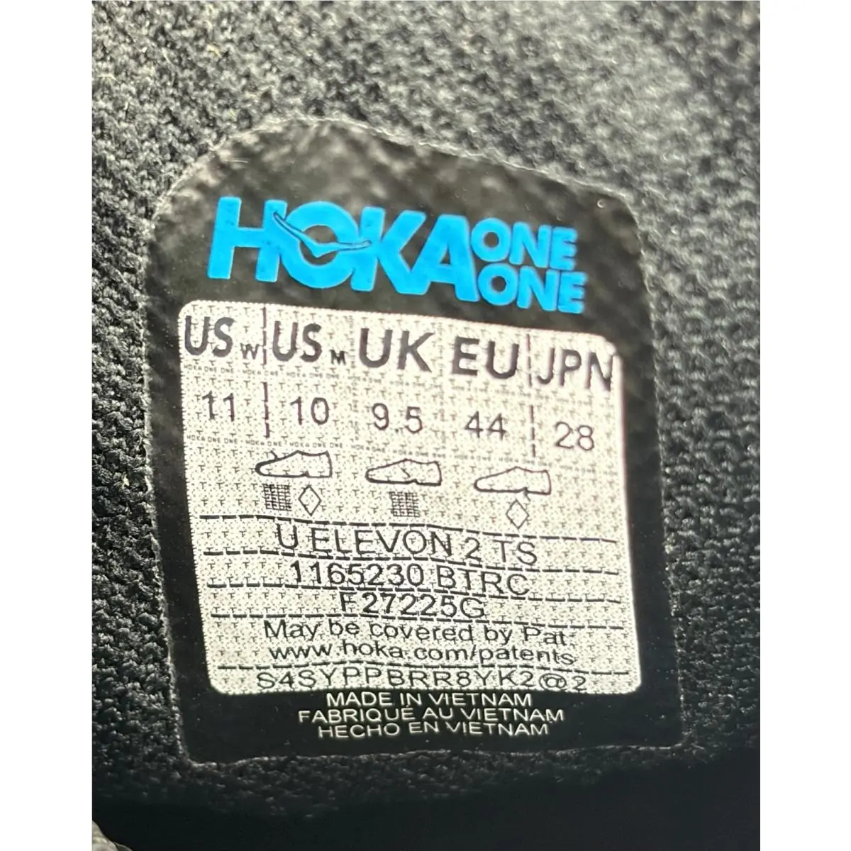 Hoka shoes - Hoka One One U Elevon 2 TS - 1165230 BTRC - Black/Electric Cobalt (UPC: 198605178887) 7