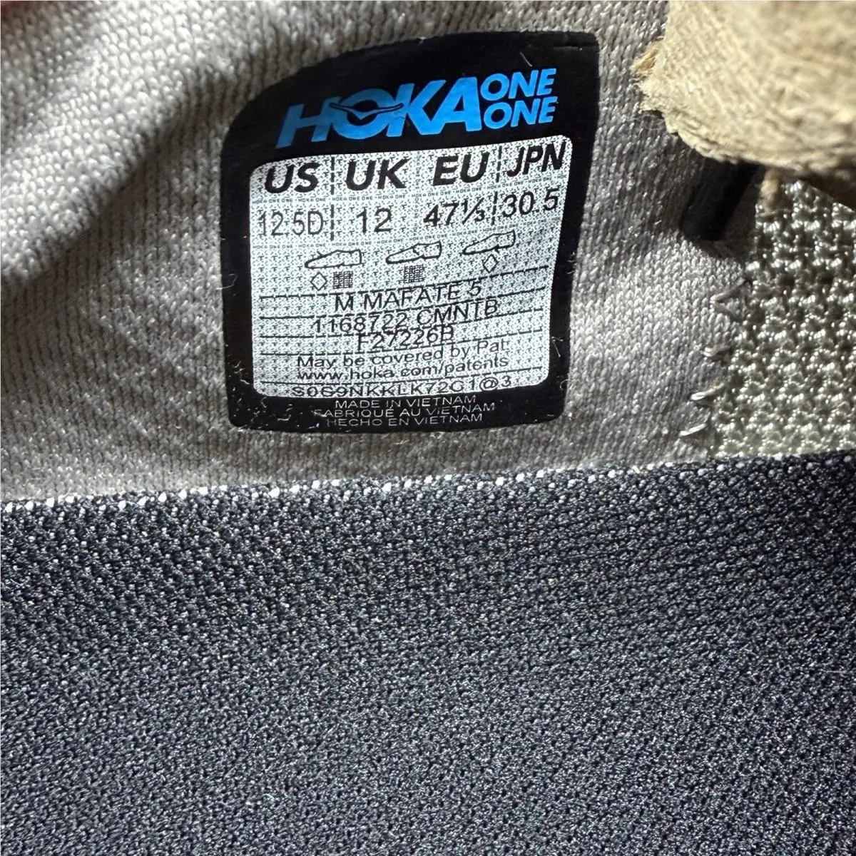 Hoka shoes - Hoka One One Mafate 5 - 1168722 CMNTB - Gray (UPC: 0198605566981) 10