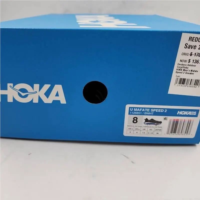 Hoka shoes - black white 2