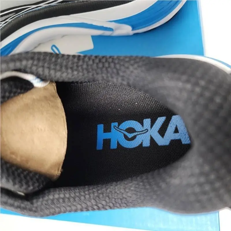 Hoka shoes - black white 6