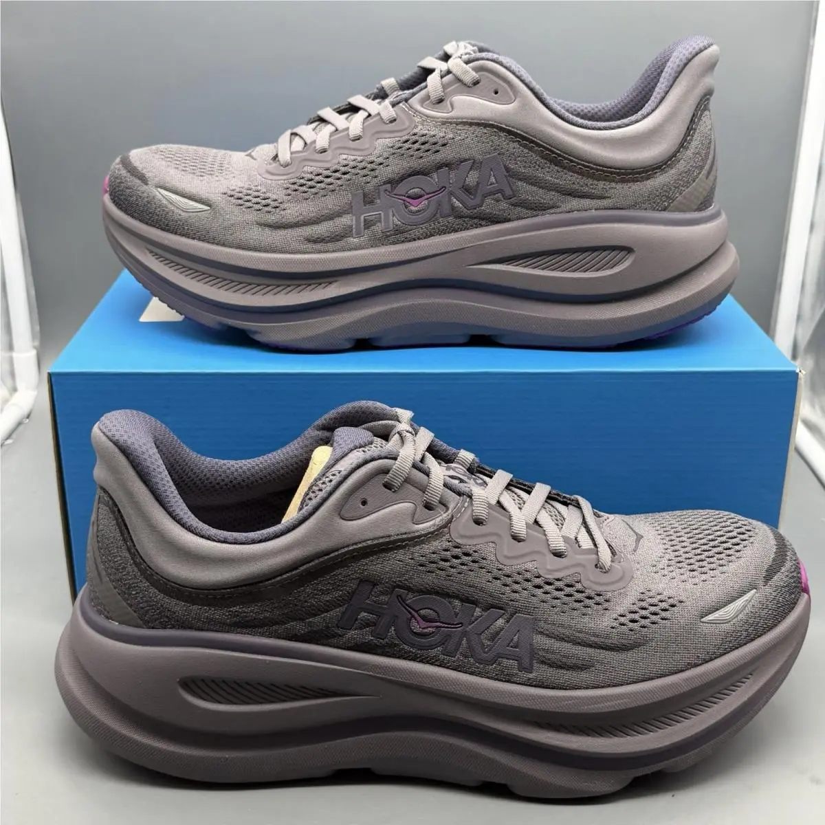 Hoka One One Bondi 9 Women’s 11 B Berry Shrub/galaxy Running Shoes Sneakers