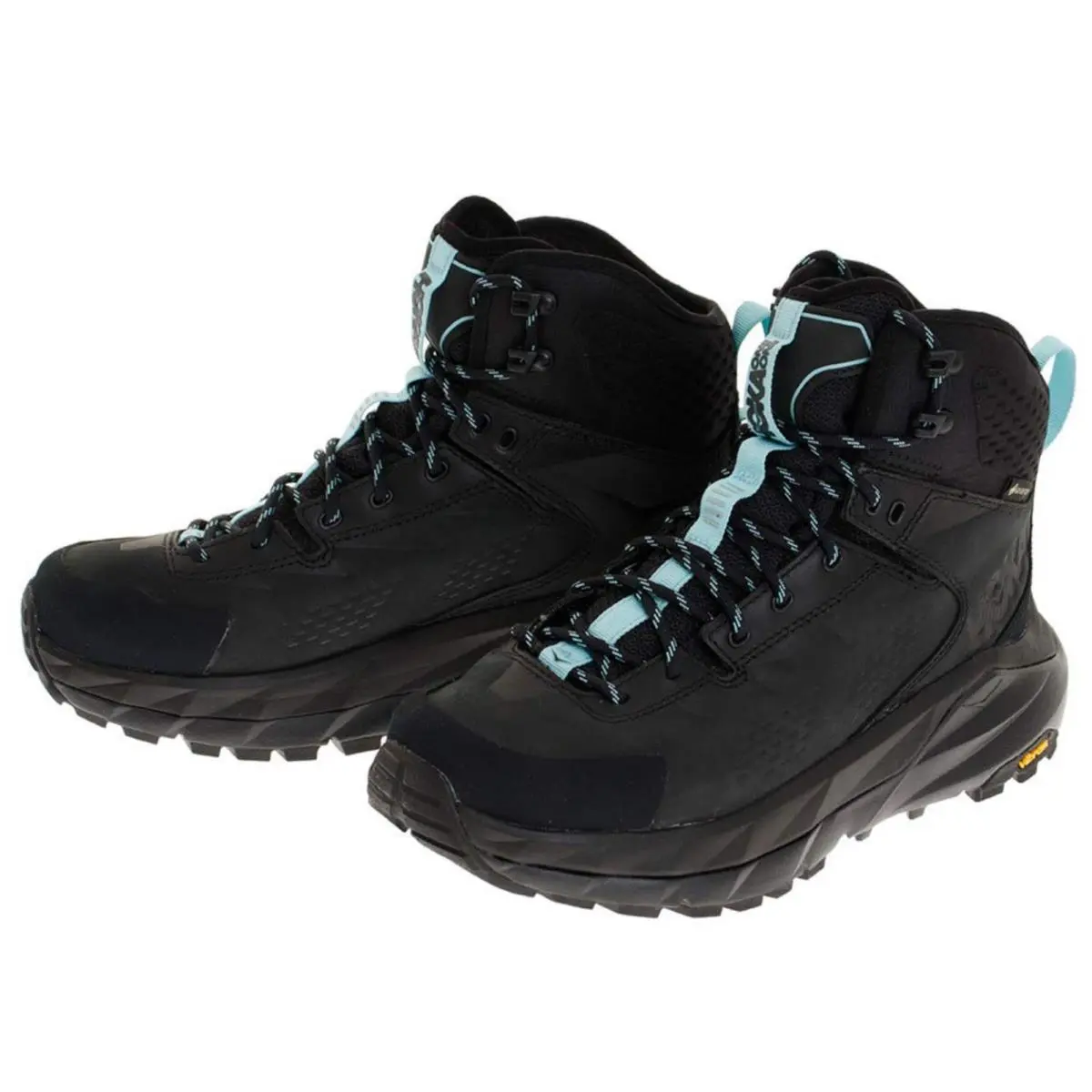 Hoka Kaha Gtx Women`s Hiking Trekking Boots Black/antiqua Sand - Size 7.5