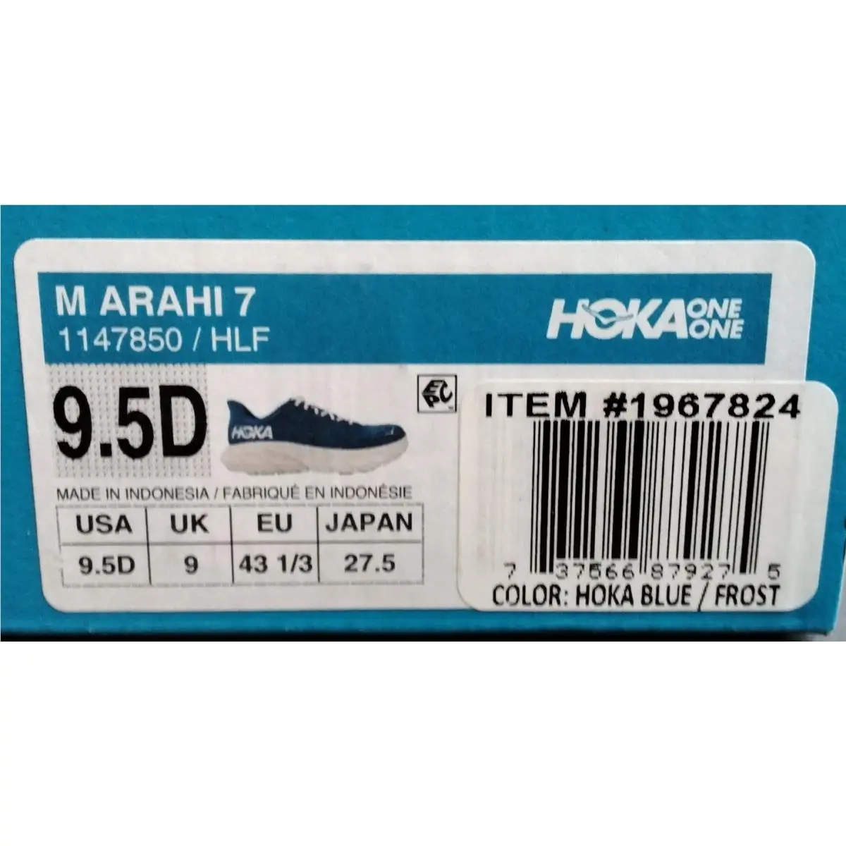 Hoka shoes - Hoka One One Arahi 7 - Blue (UPC: 737566879275) 4