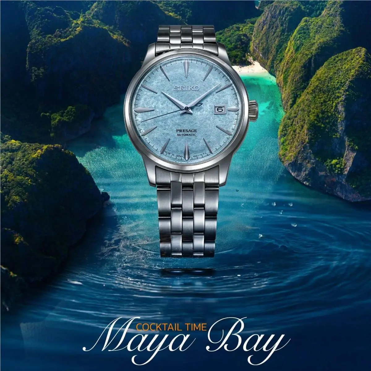 Seiko Presage Cocktail Time Limited Edition Thailand SRPM01 Maya Bay 500