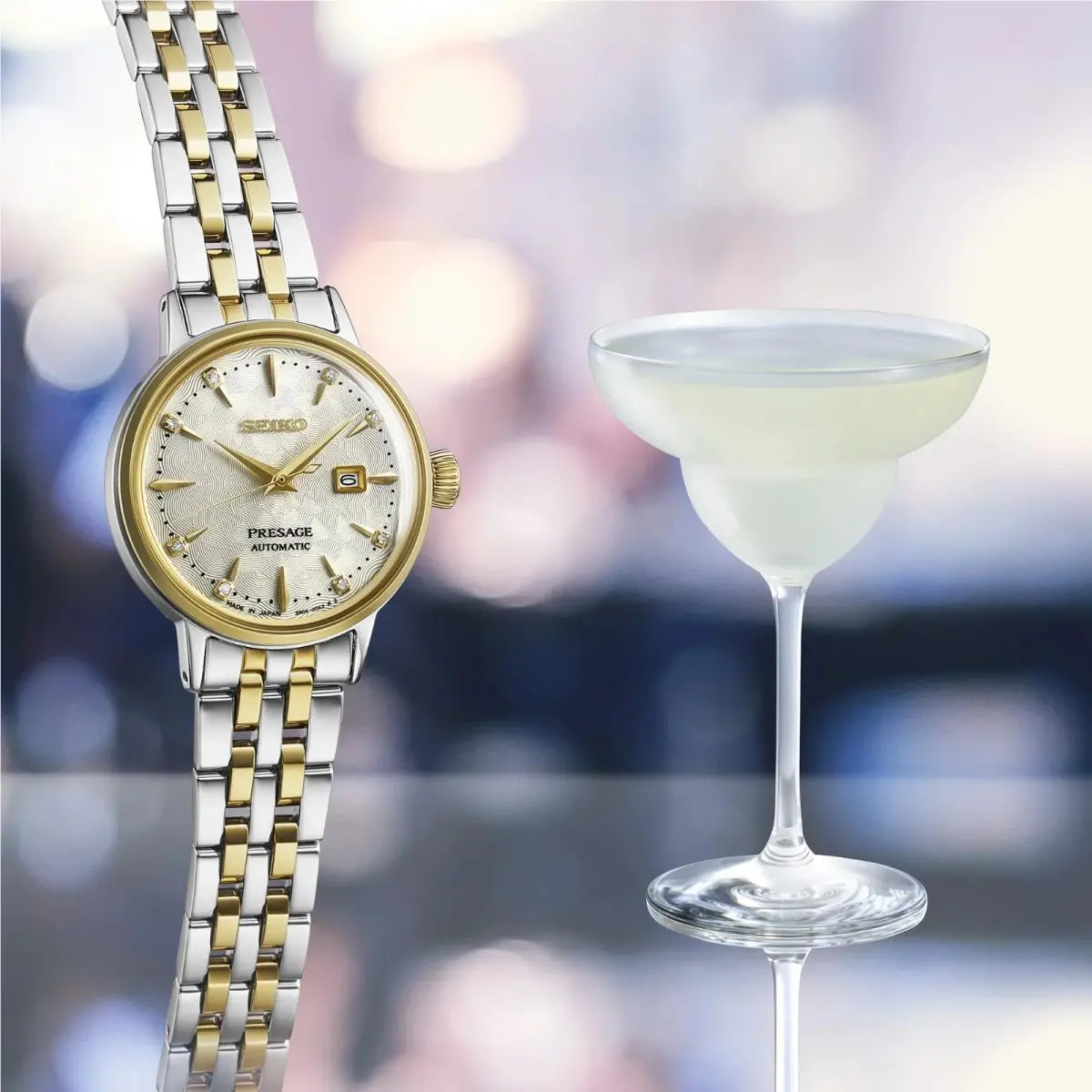 Seiko Automatic Presage Two-tone Women’s Watch SRE010