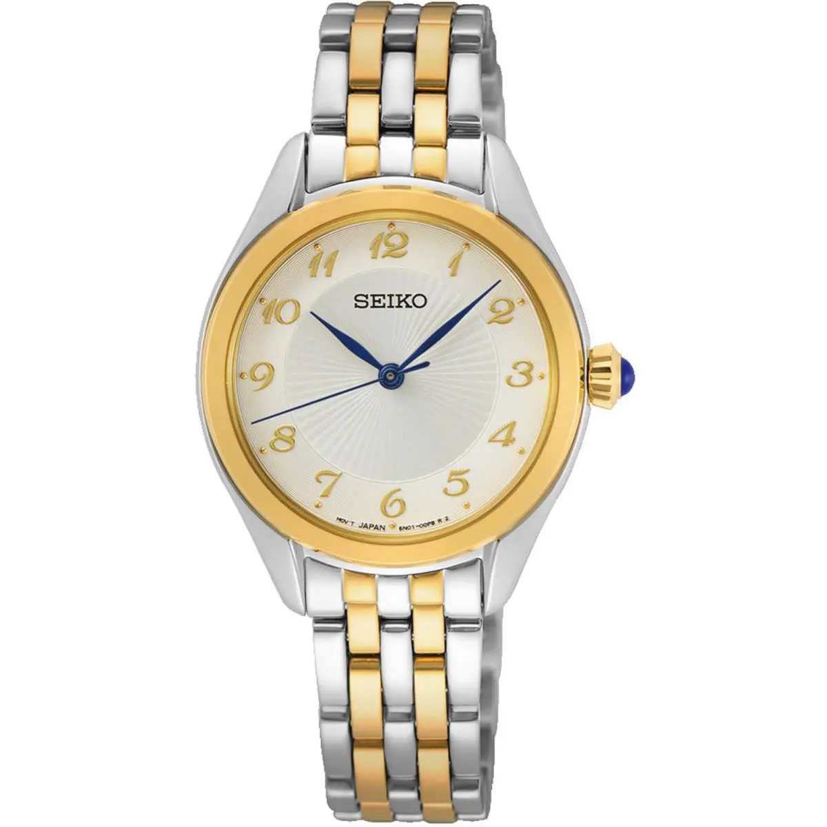 Women`s Watch Silver Dial Two Tone Stainless Steel Bracelet SUR380P1 by Seiko