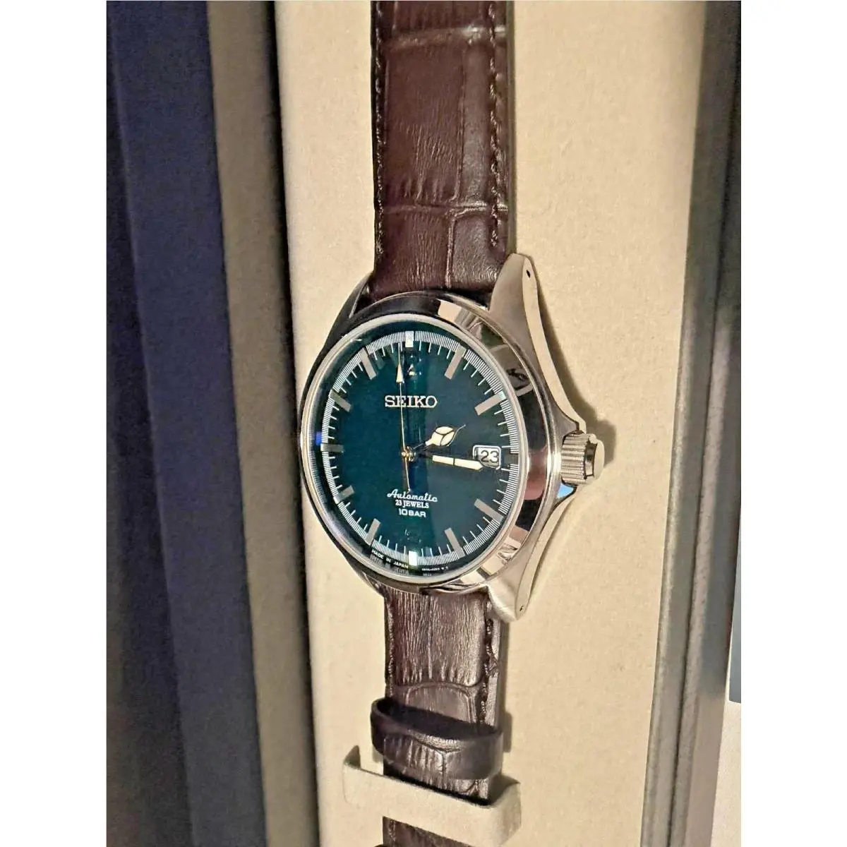 Seiko Tictac Green Men`s Watch - SZSB021