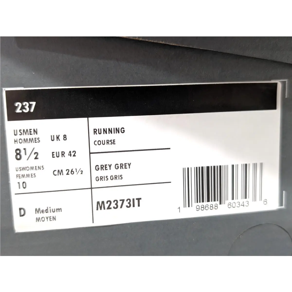 New Balance shoes - New Balance 237 - M2373IT - Grey 9