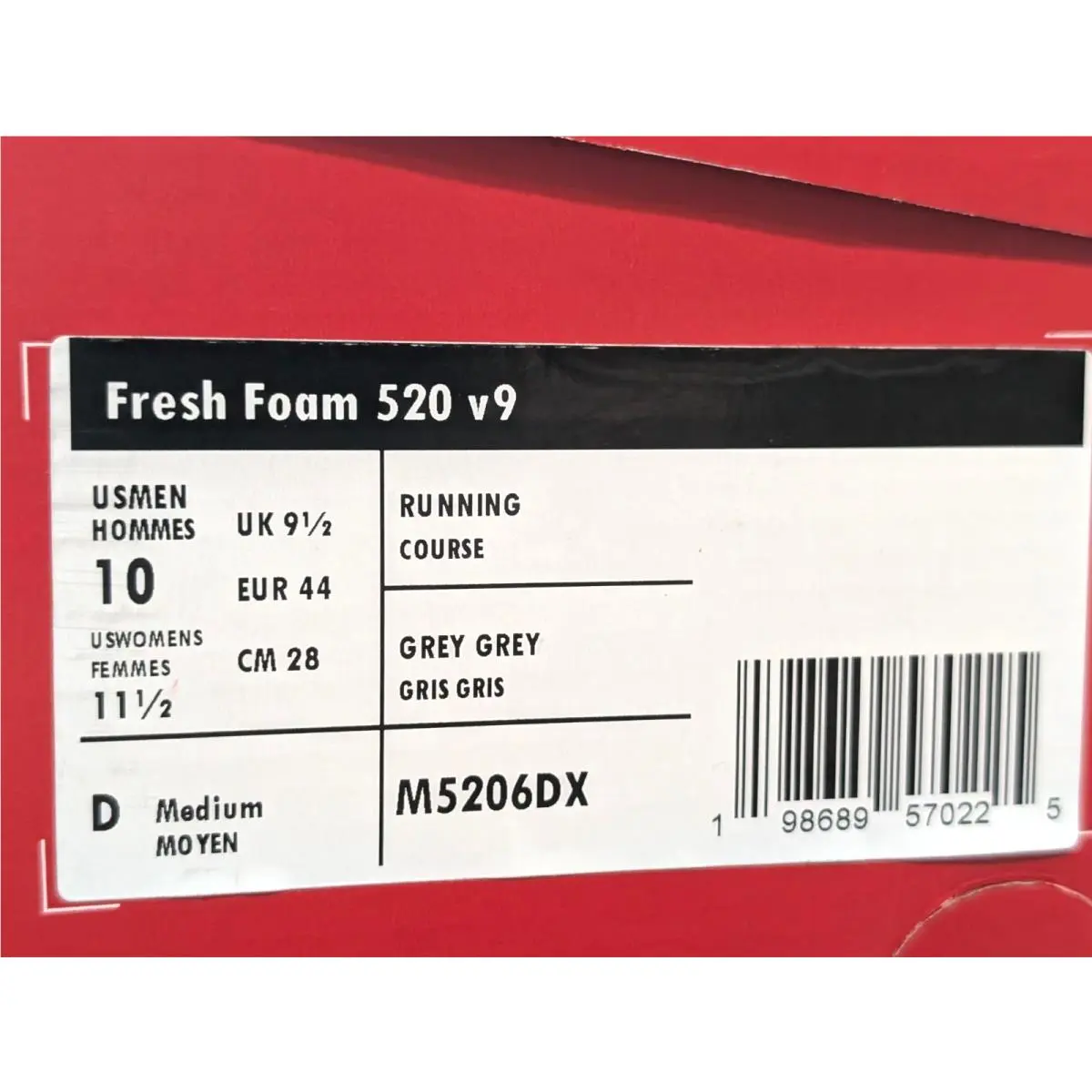 New Balance shoes - New Balance Fresh Foam 520 V9 - M5206DX - Grey/Green 9