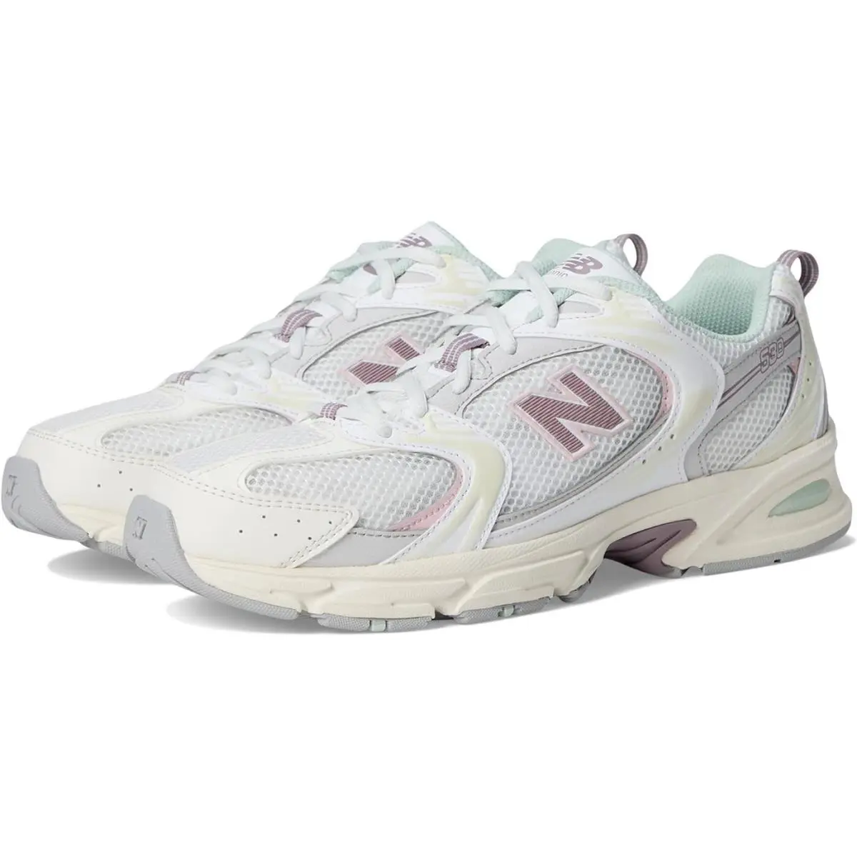 New Balance 530 U530NEB Sneaker Men 9D White Pink Athletic Running Shoes RHS8152