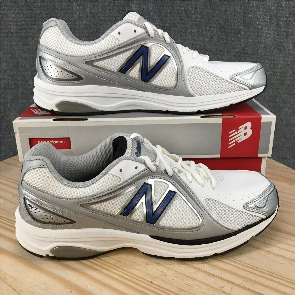 New Balance 847 Shoes Mens 11.5 B Athletic Low Sneakers MW847WN Silver White New