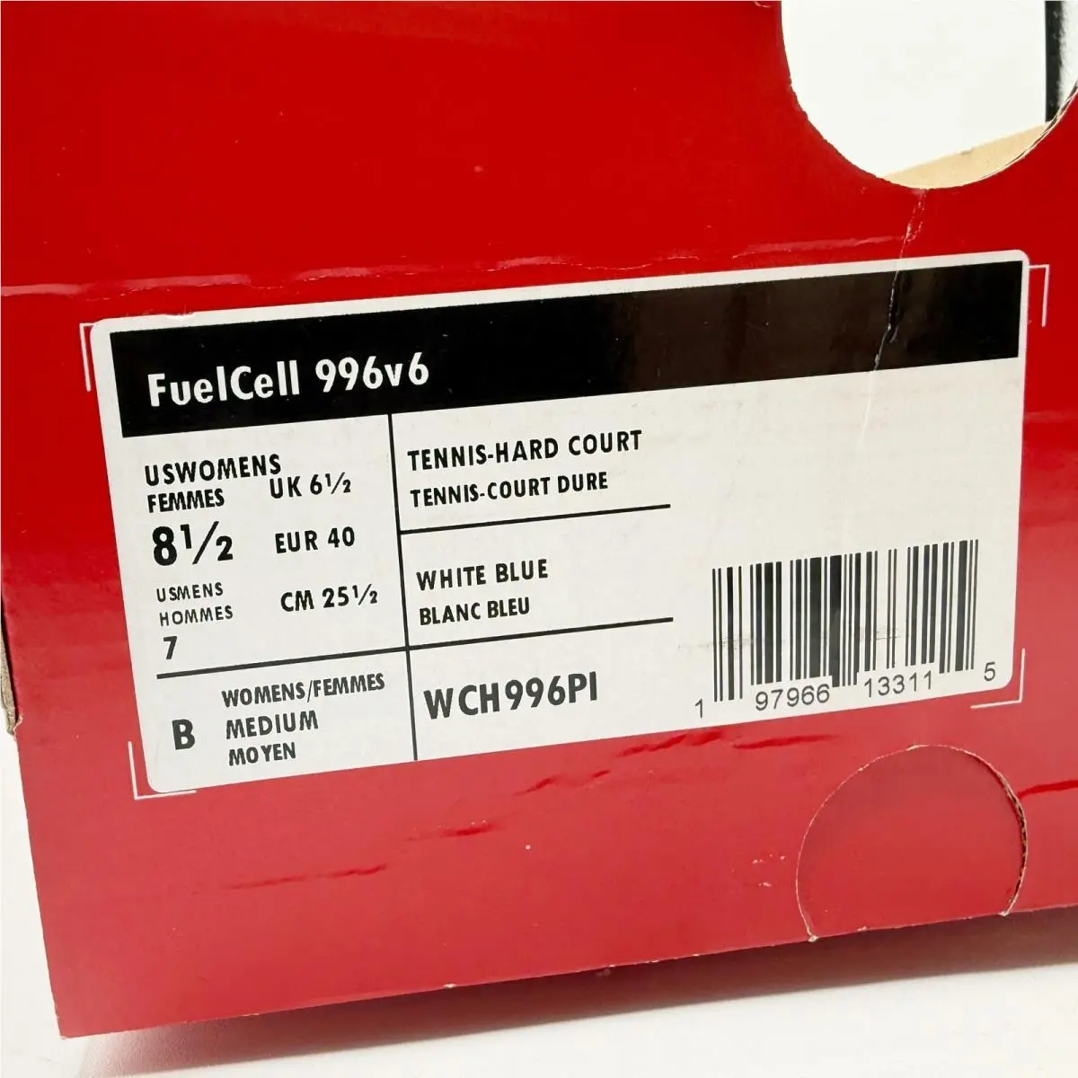 New Balance shoes - New Balance FuelCell 996v6 - FuelCell - WCH996PI - White (UPC: 197966133115) 9