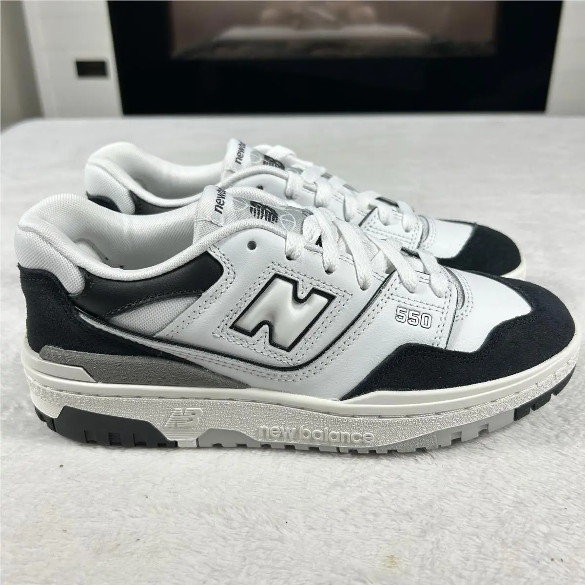New Balance shoes - New Balance 550 - White/Black/Rain Cloud (UPC: 0196307271073) 9