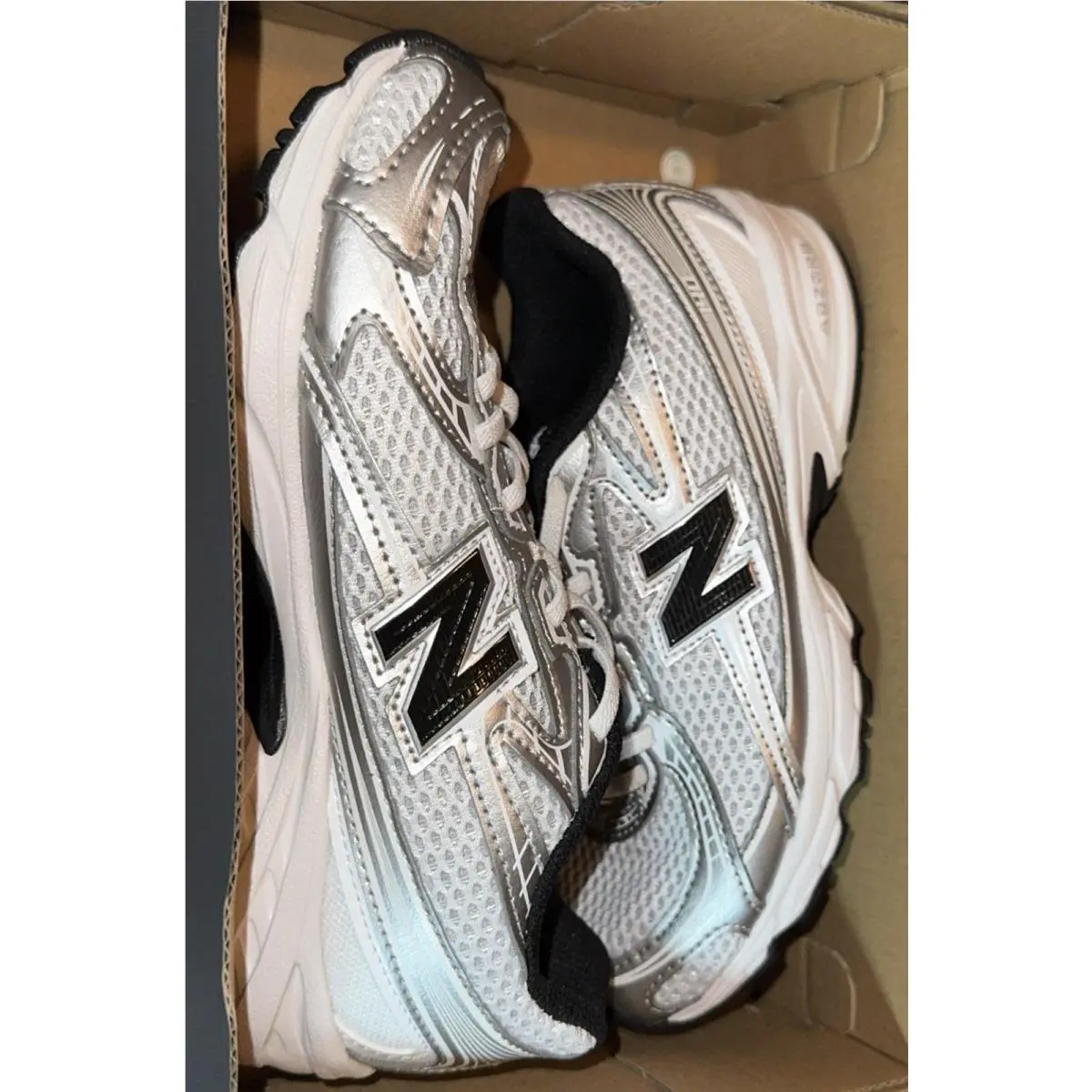 New Balance shoes - New Balance 740 Bungee Lace - PZ740NW - Gray, Black, White 0