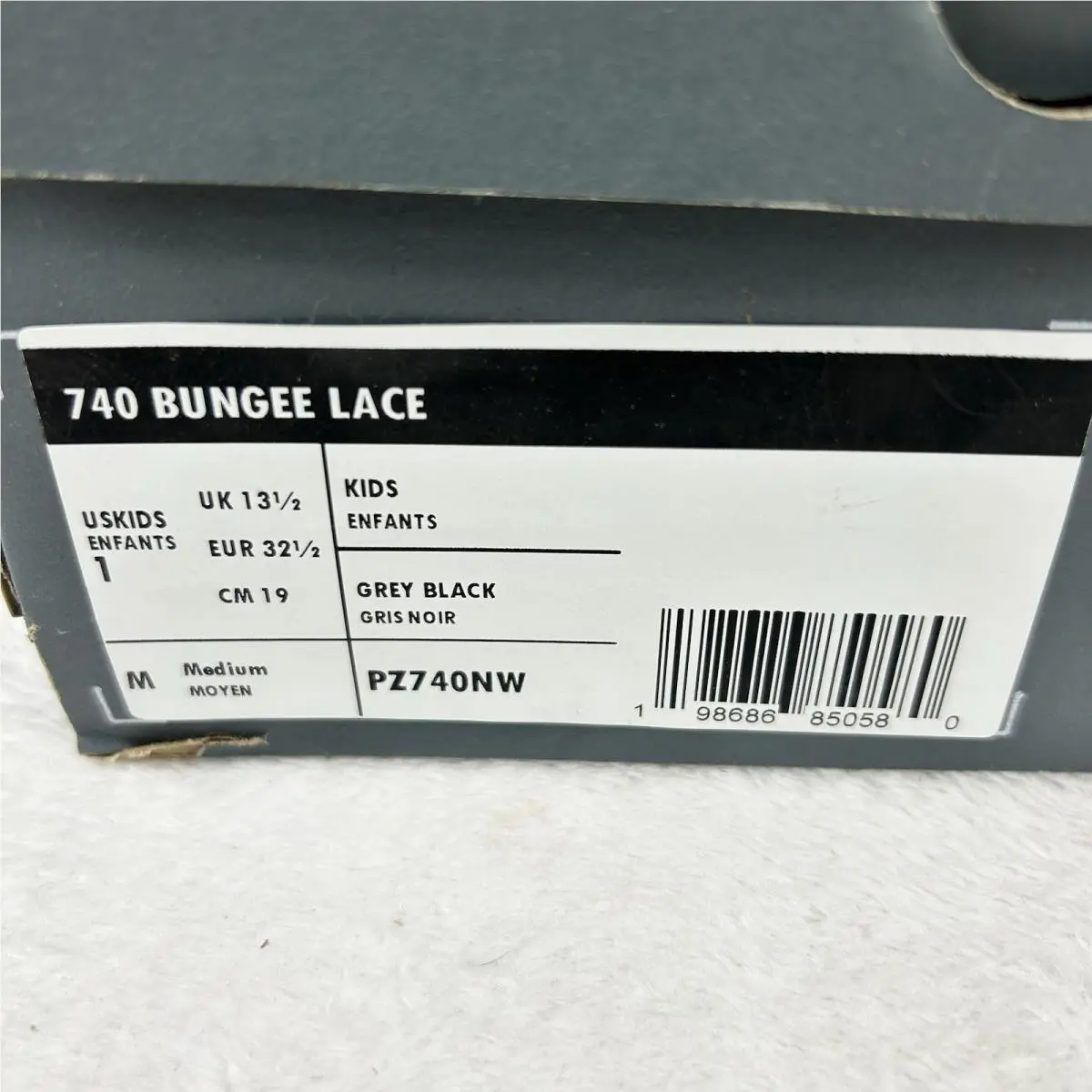 New Balance shoes - 740 Bungee Lace - Bungee Lace - PZ740NW - Grey, Black (UPC: 0198686850580) 12