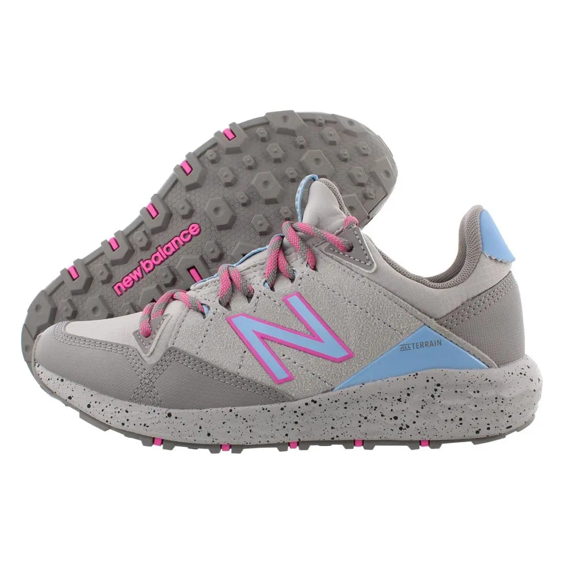 New Balance All Terrain Girls Shoes Size 7 Color: Grey/pink/blue