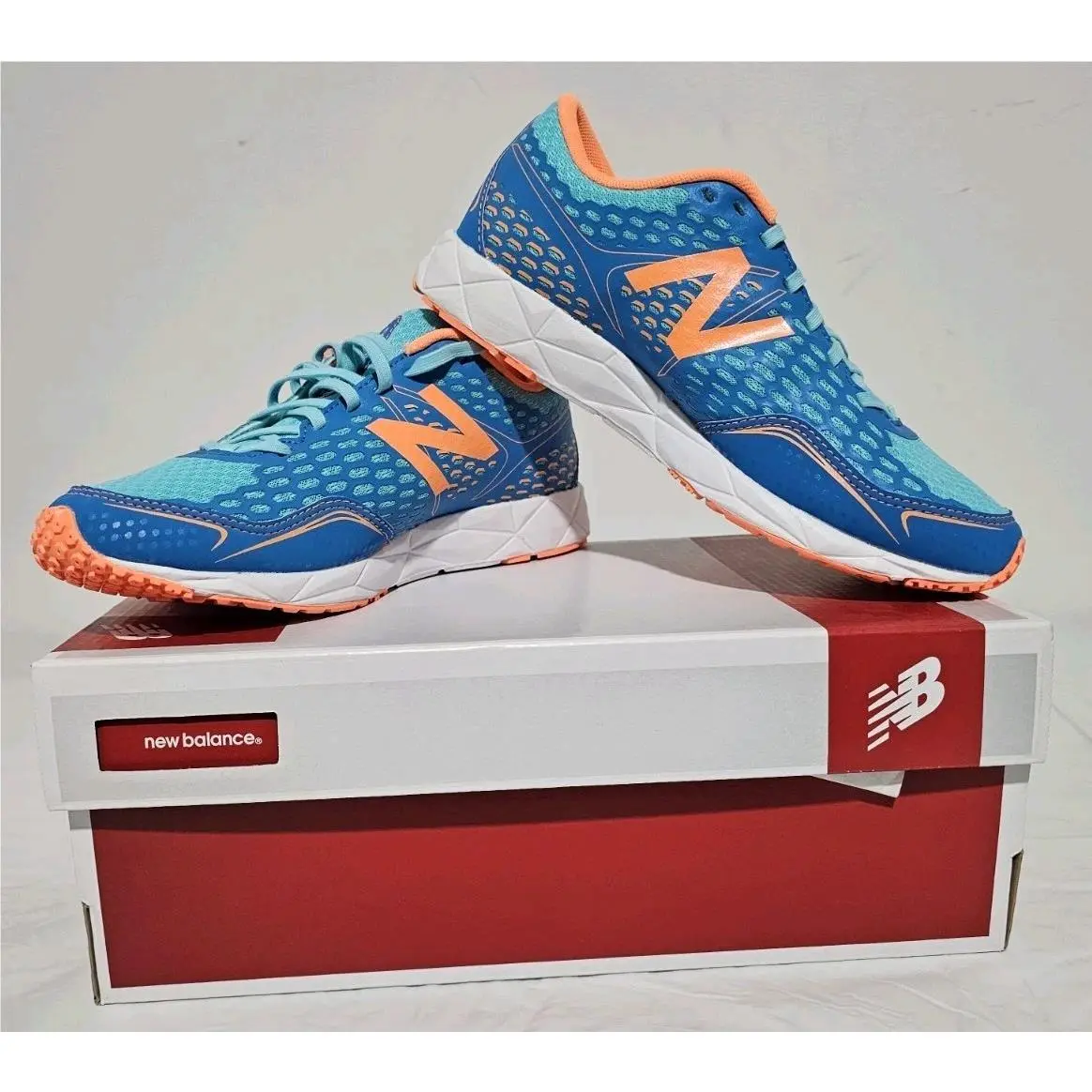 New Balance Womans Size 7 M Running Course Sneaker W650B02 Blue Orange