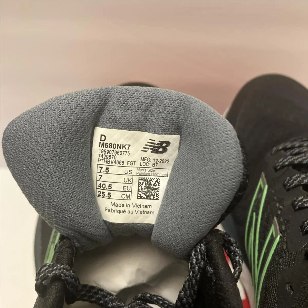 New Balance shoes - New Balance 680 - M680NK7 - Black (UPC: 0195907660775) 8