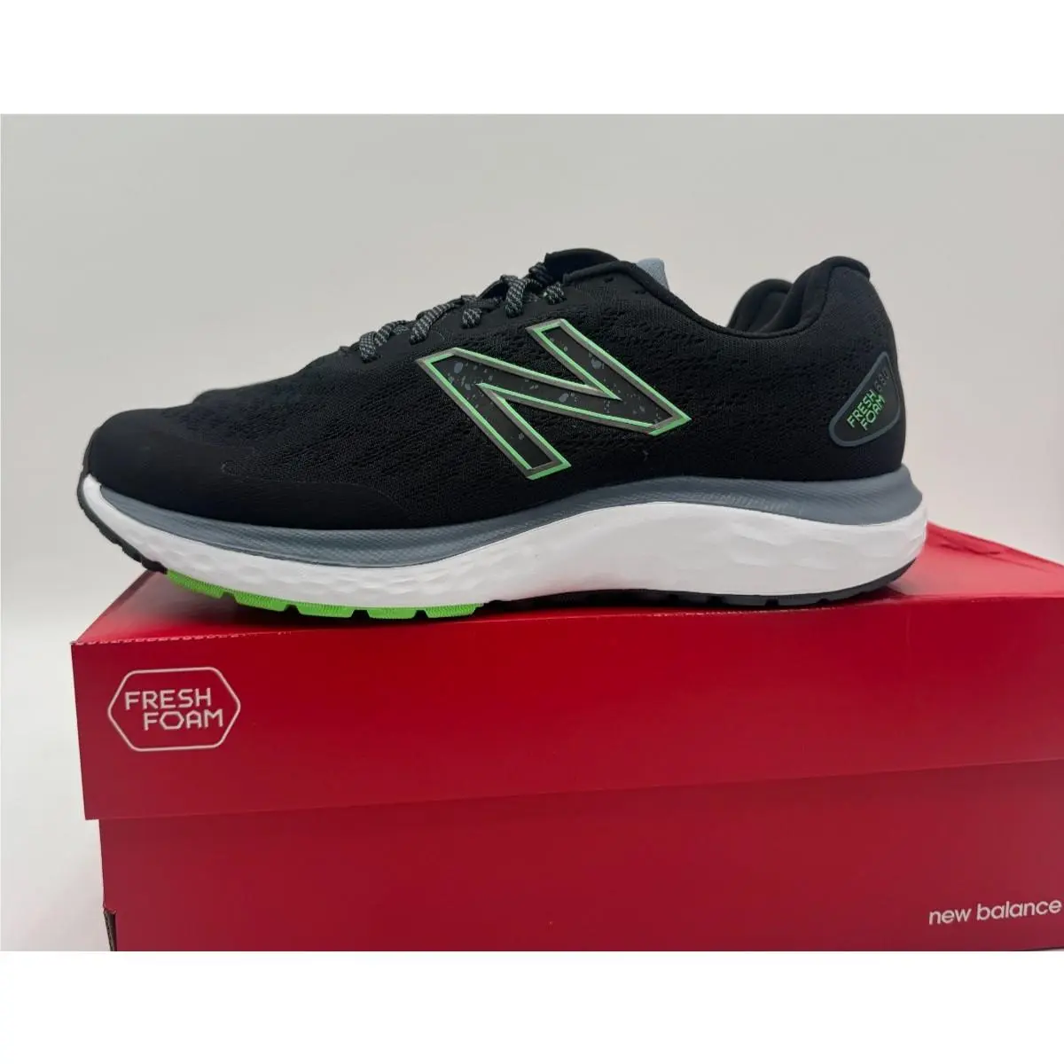 New Balance shoes - New Balance 680 - M680NK7 - Black/Green (UPC: 195907660966) 0