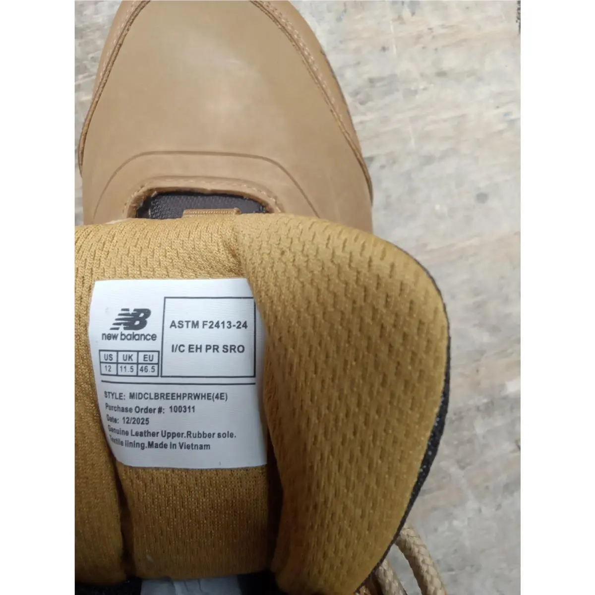 New Balance shoes - MIDCLBRWH-12-4E - MIDCLBRWH-12-4E - Wheat (UPC: 810119130778) 4