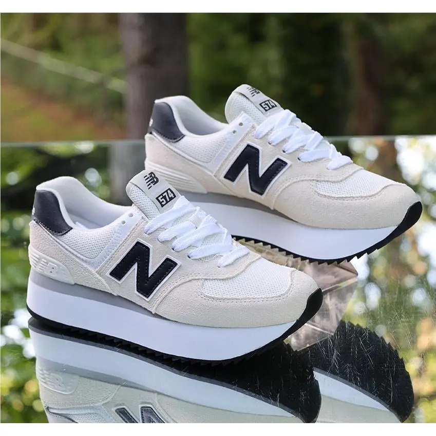 New Balance shoes - New Balance 574 Plus - Plus - WL574ZAH - White 10
