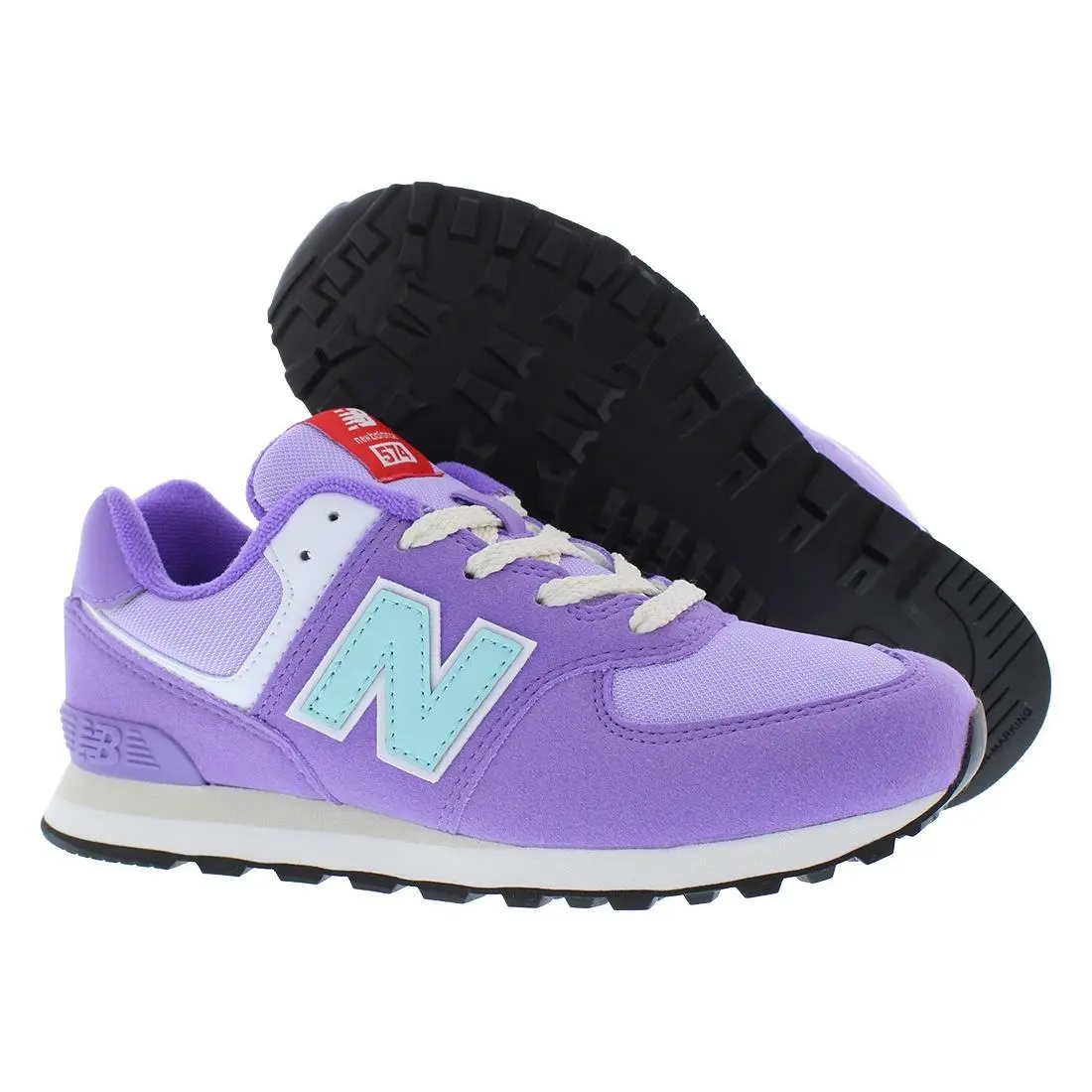 New Balance 574 PS Girls Shoes Size 3 Color: Purple/blue
