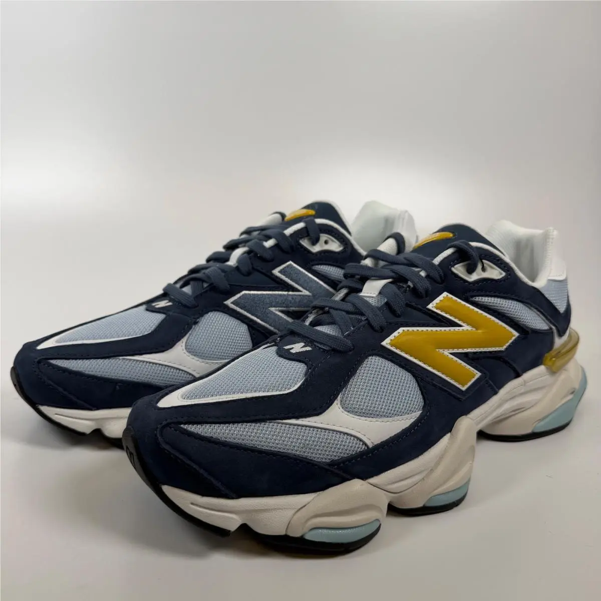 New Balance 9060 Vintage Indigo Apollo Gold Blue Yellow Mens Shoes U906032N 14